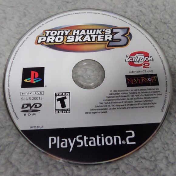 Tony Hawk's Pro Skater 3 for the PlayStation 2 Disc Only - Picture 1 of 2